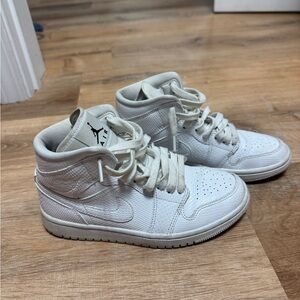 Nike Jordan 1 High Top White Sneakers - Women’s Size 6